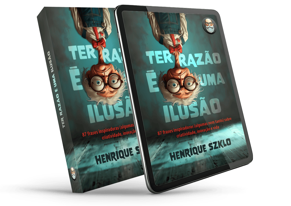 Ter Razão é Uma Ilusão 1 frases book e tablet